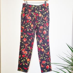 Joie Floral Silk Pants